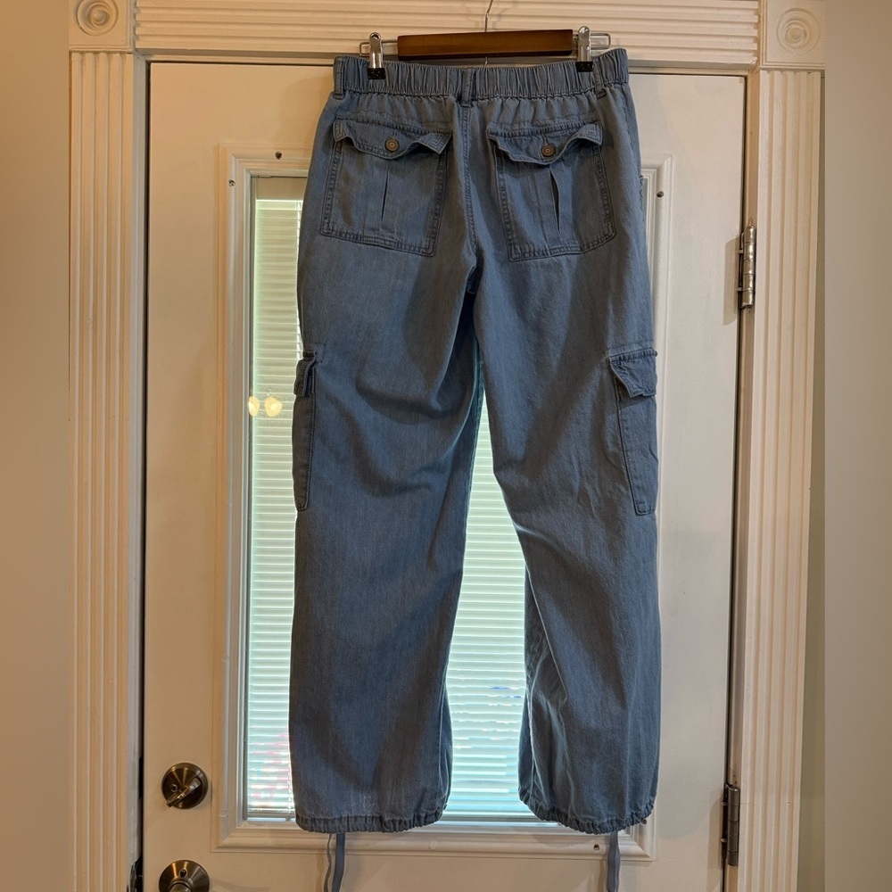 Sincerely Jules Denim Blue Jean Jogger Cargo Pants Size 7